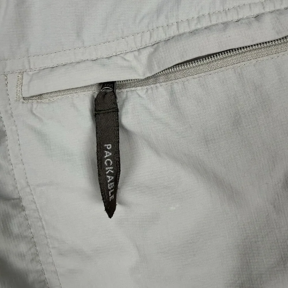 Columbia Titanium Cargo Shorts Men’s Small Beige Khaki Nylon Hiking Outdoor